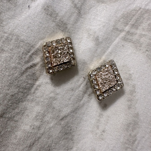 Earrings wore them once for an event. Heart shaped and diamond shape. - Picture 3 of 3